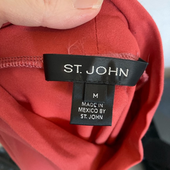 St. John women’s rose pink turtleneck medium old money - Picture 3 of 4